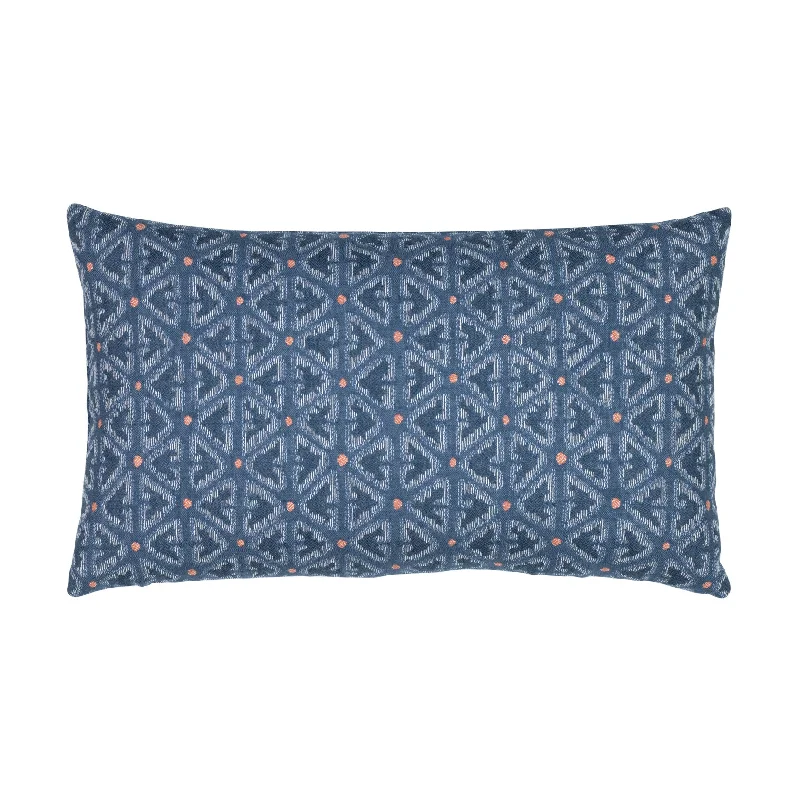 12" x 20" Elaine Smith Pillow  Intricate Denim