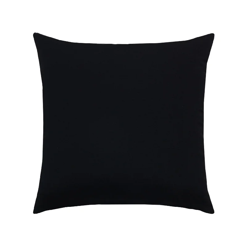 17" Square Elaine Smith Pillow  Canvas Black