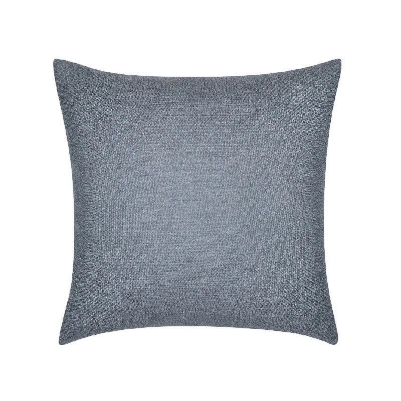 17" Square Elaine Smith Pillow  Solid Denim