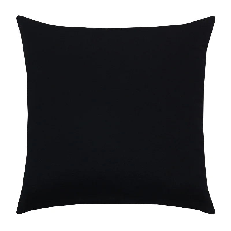 20" Square Elaine Smith Pillow  Canvas Black