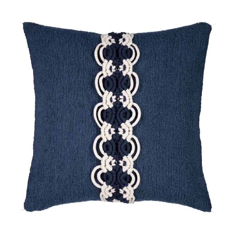 20" Square Elaine Smith Pillow  Distinct Indigo