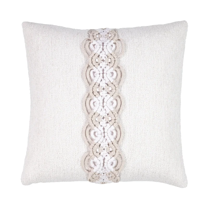 20" Square Elaine Smith Pillow  Distinct Oyster