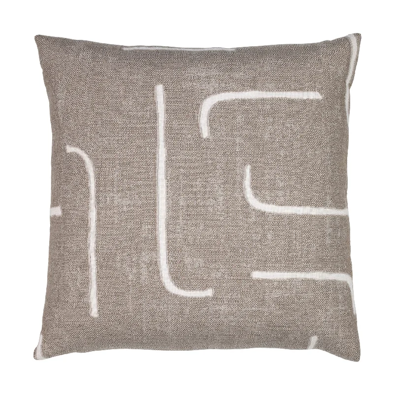 20" Square Elaine Smith Pillow  Instinct Taupe