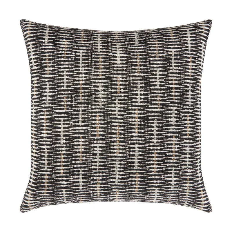 20" Square Elaine Smith Pillow  Intertwine Ebony