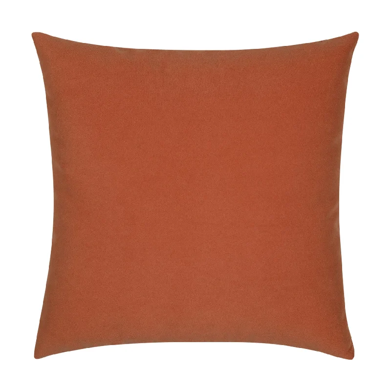 20" Square Elaine Smith Pillow  Lush Velvet Papaya