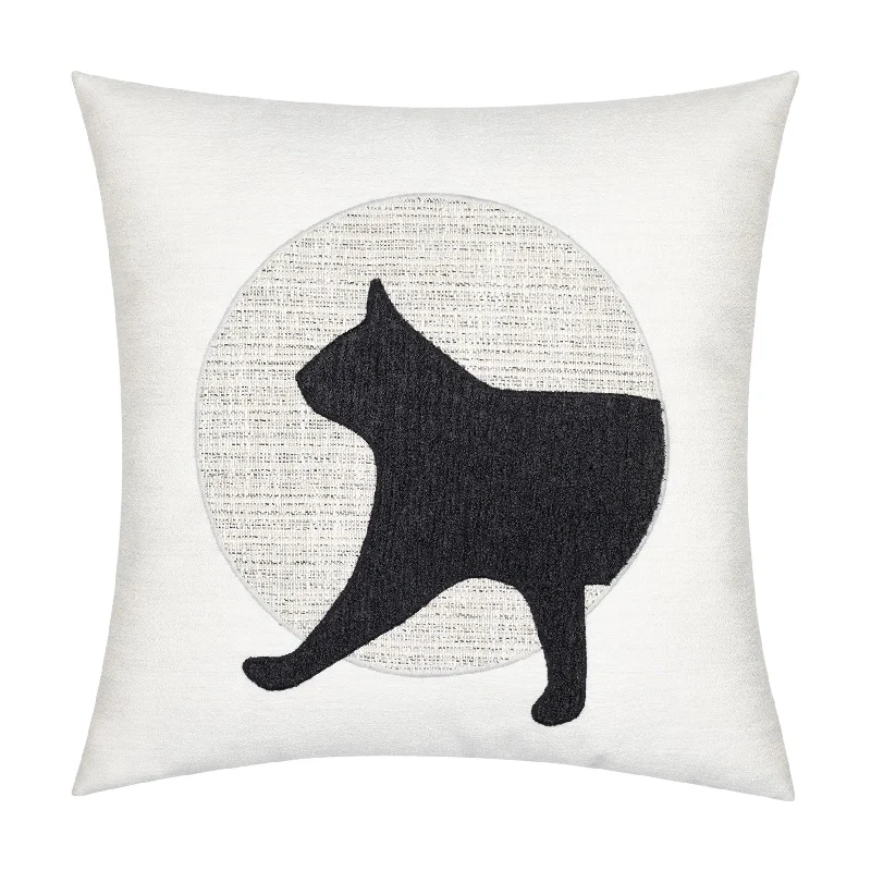 20" Square Elaine Smith Pillow  Unconditional Meow Head