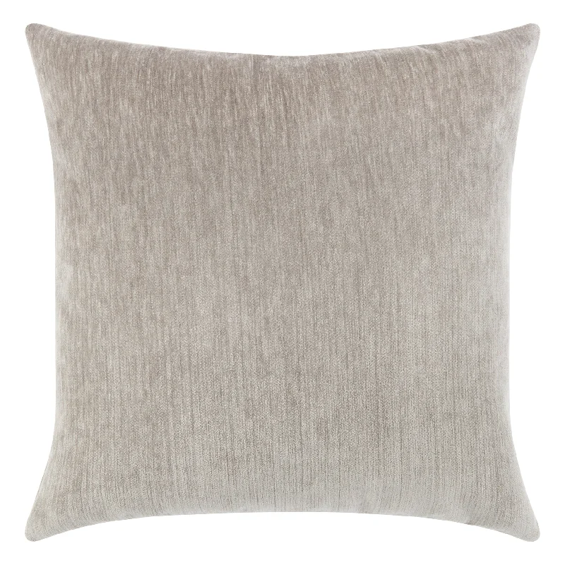 22" Square Elaine Smith Pillow  Luxe Velour Pewter