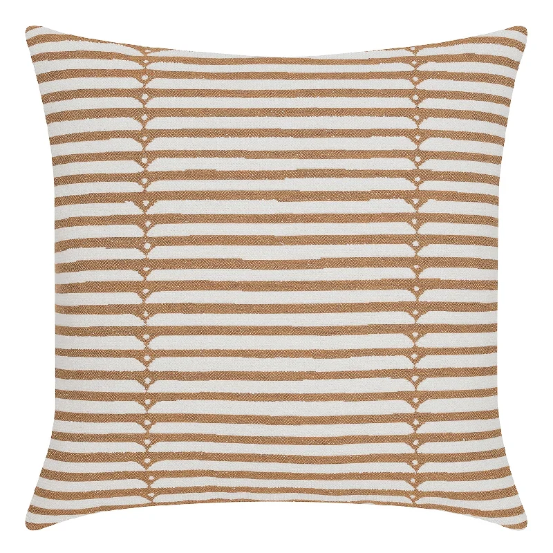 22" Square Elaine Smith Pillow  Sincerity Caramel