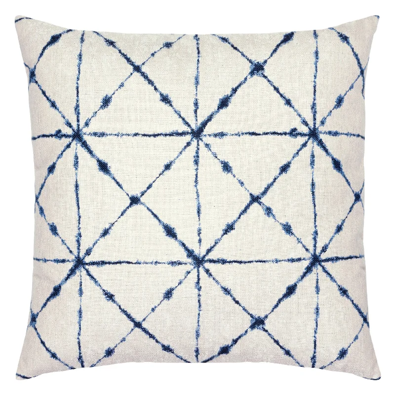 22" Square Elaine Smith Pillow  Trilogy Indigo