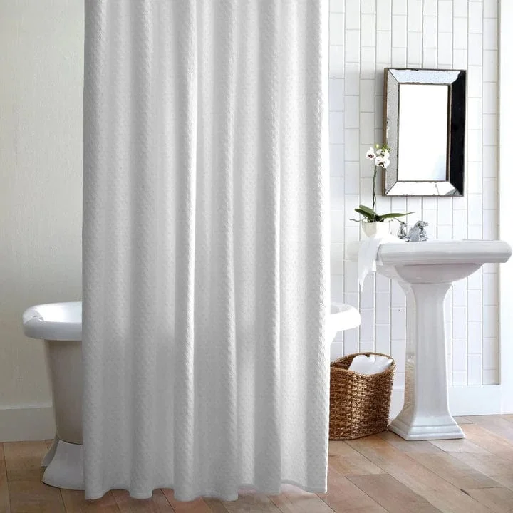 Alyssa Matelassé Shower Curtain by Peacock Alley