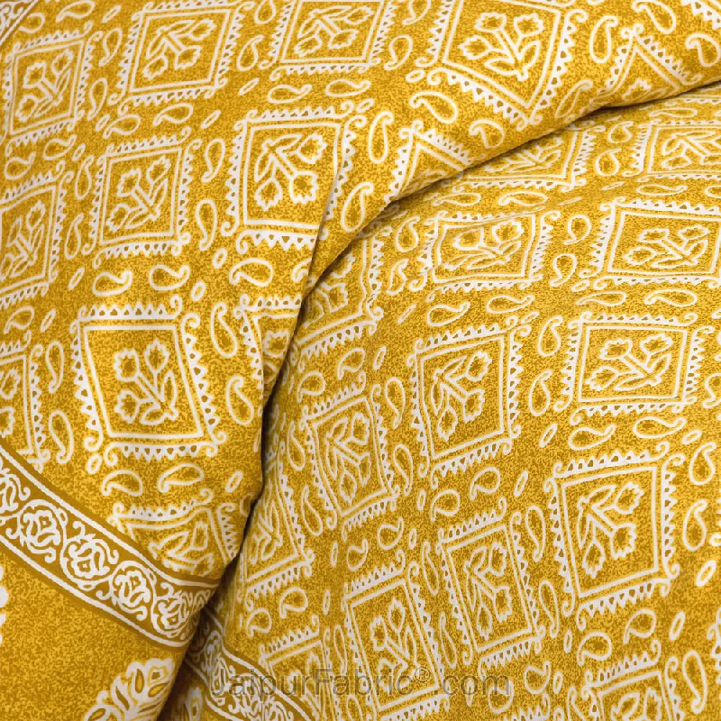 Caramely Jaipur Fabric Double Bed Sheet