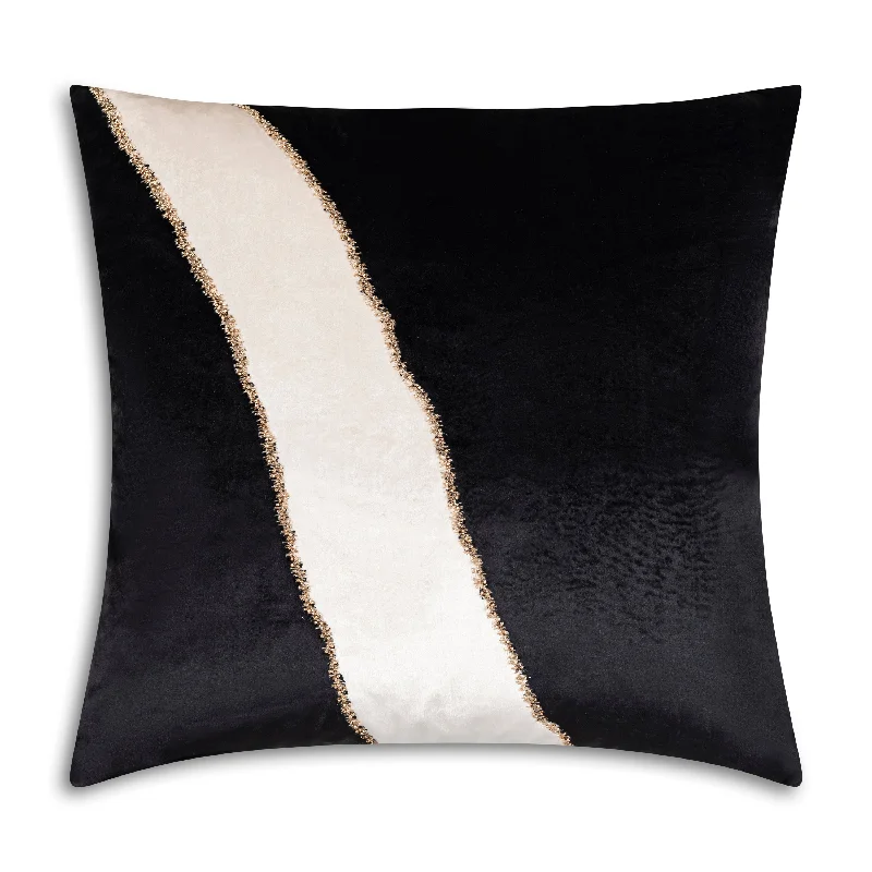 Demi Ivory Black Pillow