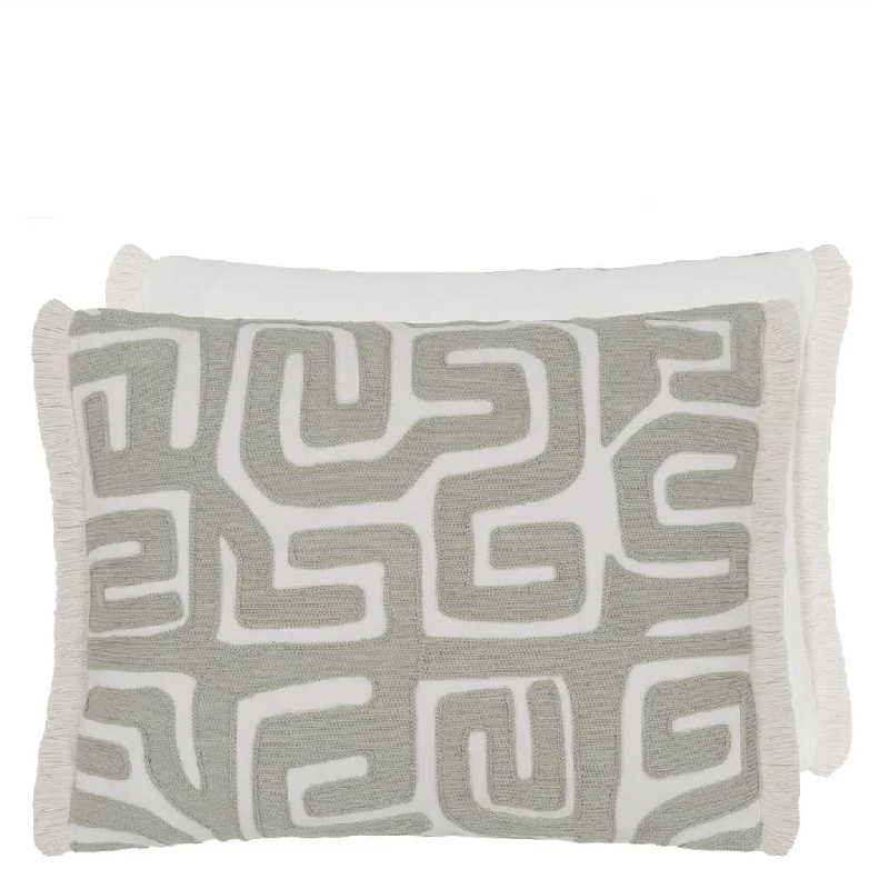 Tokusa Sepia Linen/cotton Throw Pillow by Designers Guild