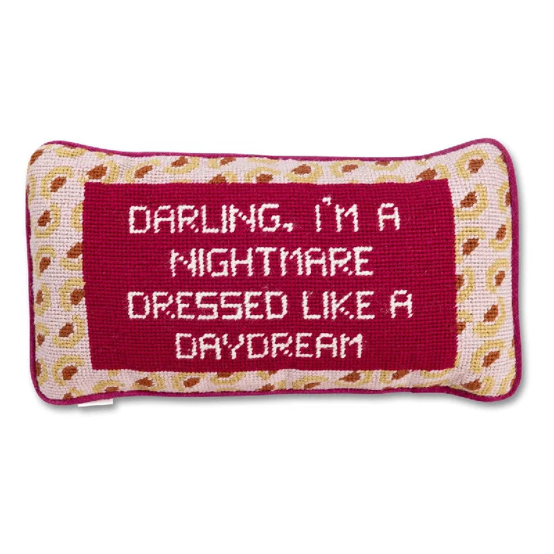 Dressed Like A Daydream Needlepoint Pillow