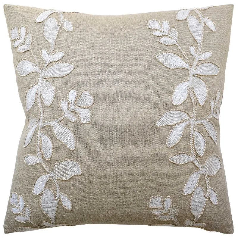 Ginger Flower Linen Decorative Pillow by Ryan Studio