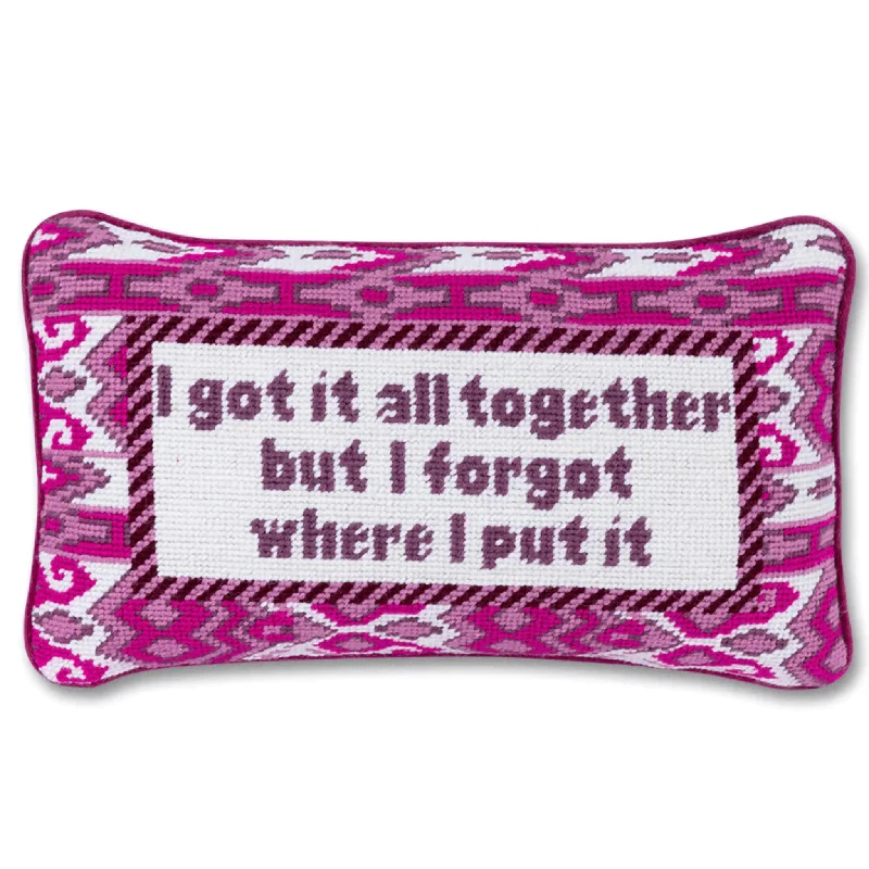 Got It All Together Needlepoint Pillow