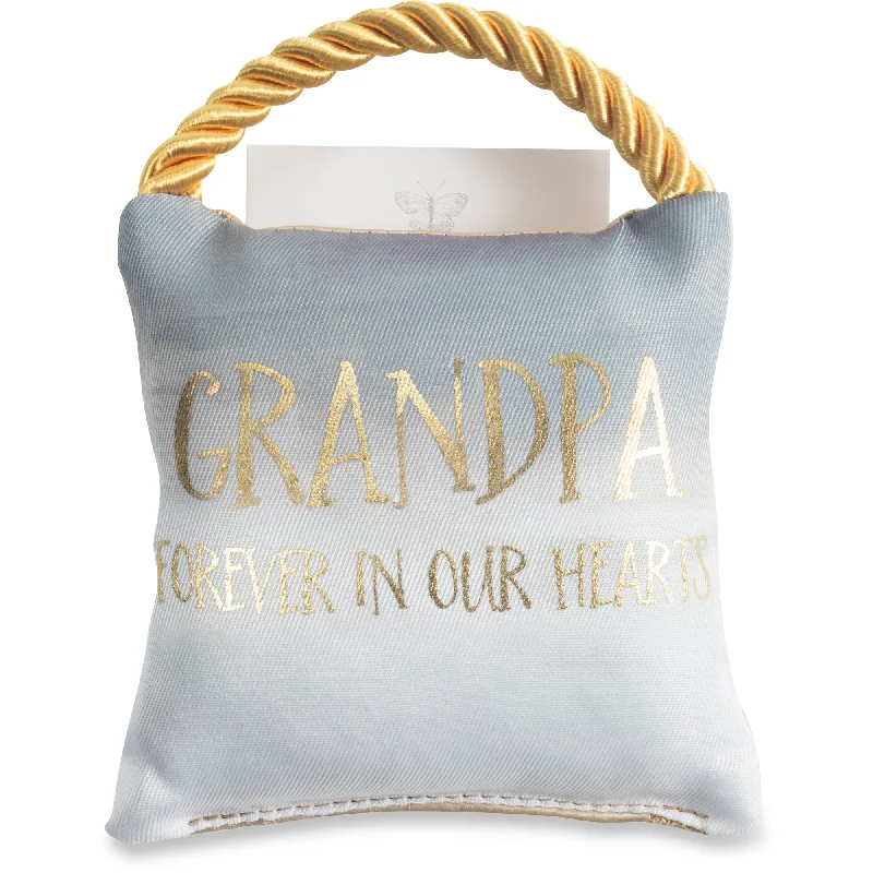 Grandpa 4.5" Memorial Pocket Pillow