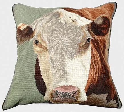 Hereford 20" x 20" Needlepoint Pillow