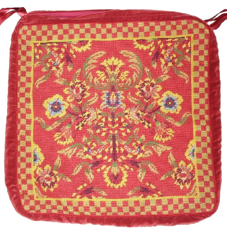 Needlepoint Chair Pad 9110 -18" x 18