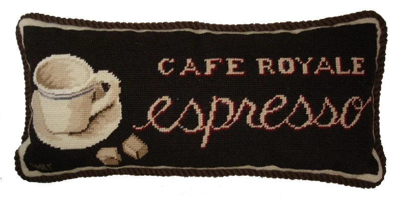 Expresso - Needlepoint Pillow 9x19