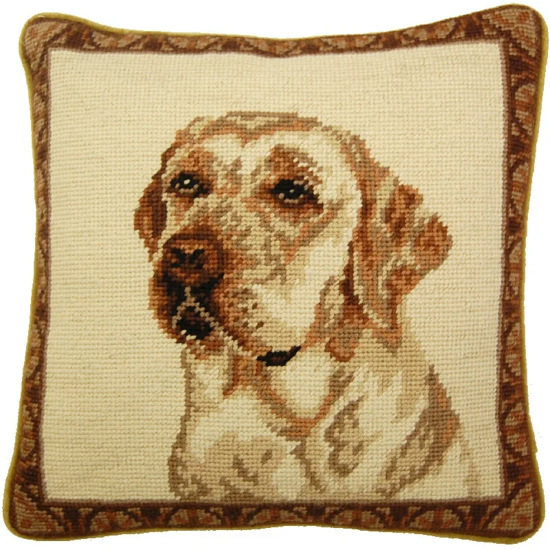 Dog Face - Needlepoint Pillow 12x12