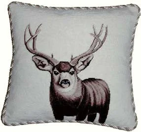 HKHHP2776C - Needlepoint Pillow 17x17