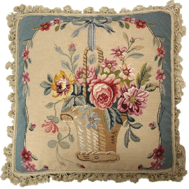 HKHHP4215T - Needlepoint Pillow 22x22