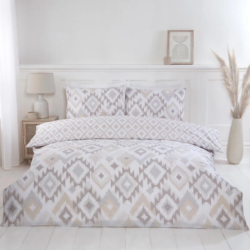 Ikat Reversible Duvet Cover Set