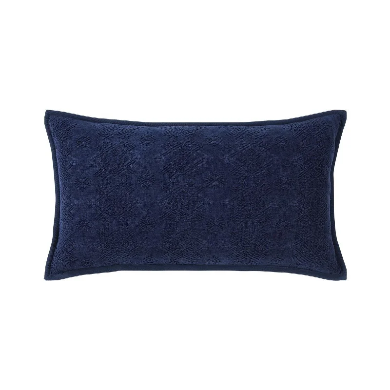 Syracuse Indigo Lumbar Pillow by Iosis