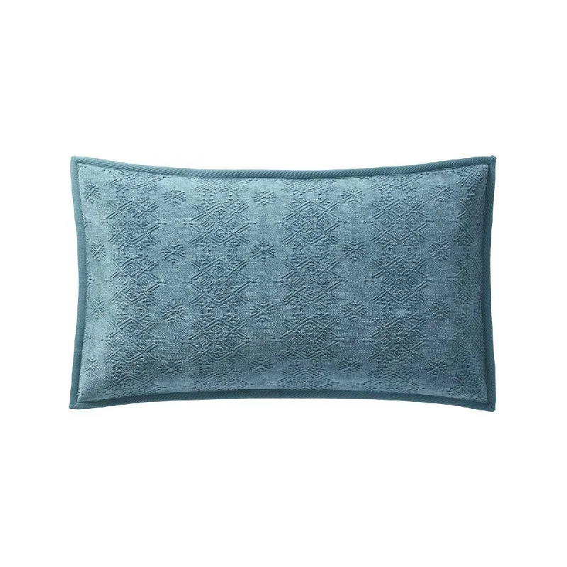 Syracuse Turquoise Lumbar Pillow by Iosis