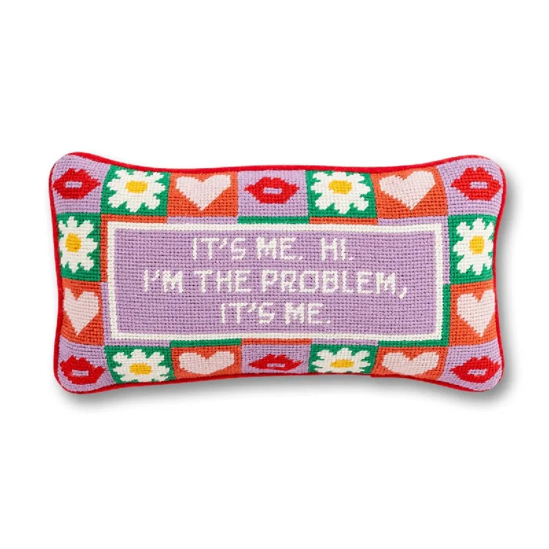 It's Me Needlepoint Pillow by Furbish Studio