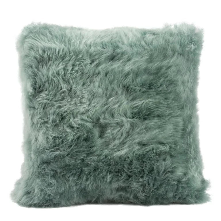 Long Wool Pillow, Jade 20" x 20" - Auskin