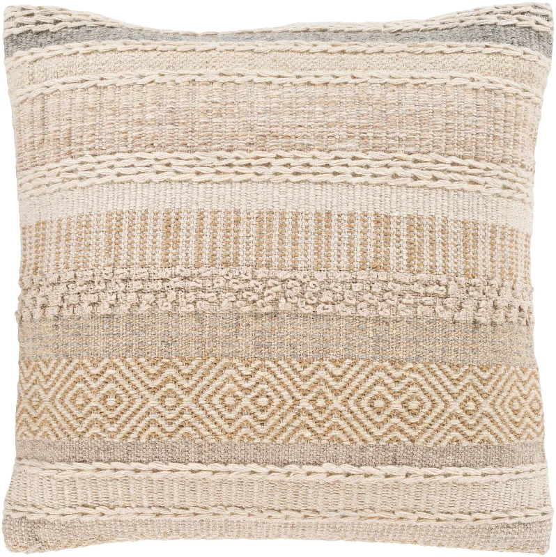 Lorens Tan Woven Pillow