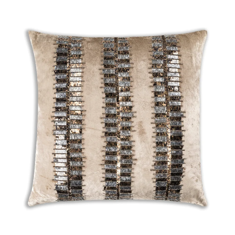 Mira Sand Velvet Pillow