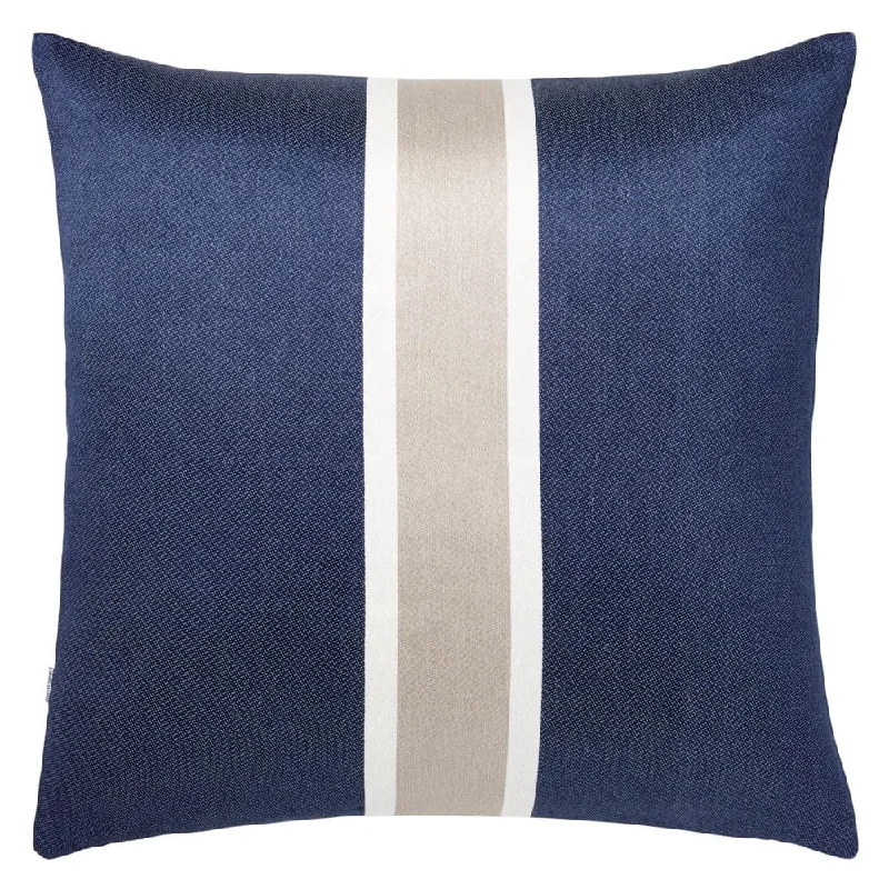 Mar Blue & Beige Stripe Pillows by Mode Living