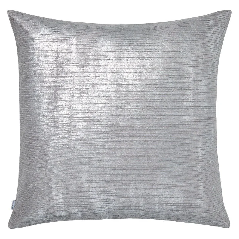 Terra Blue Metallic & Gray Pillow by Mode Living