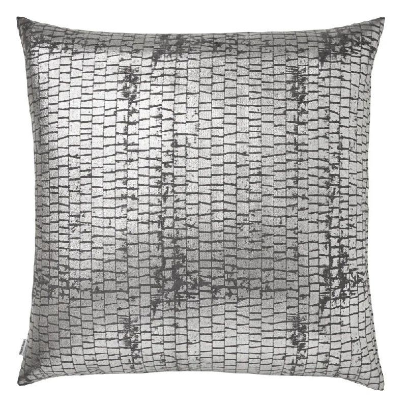 Terra Gray Metallic Decorative Pillows by Mode Living