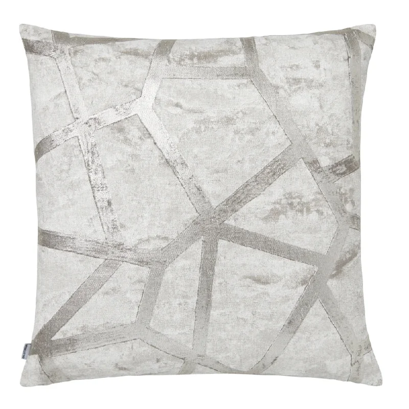 Terra Gray Silver Pillow by Mode Living