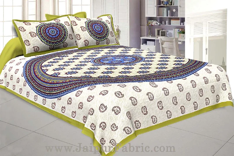 Paisley Green Double Bedsheet