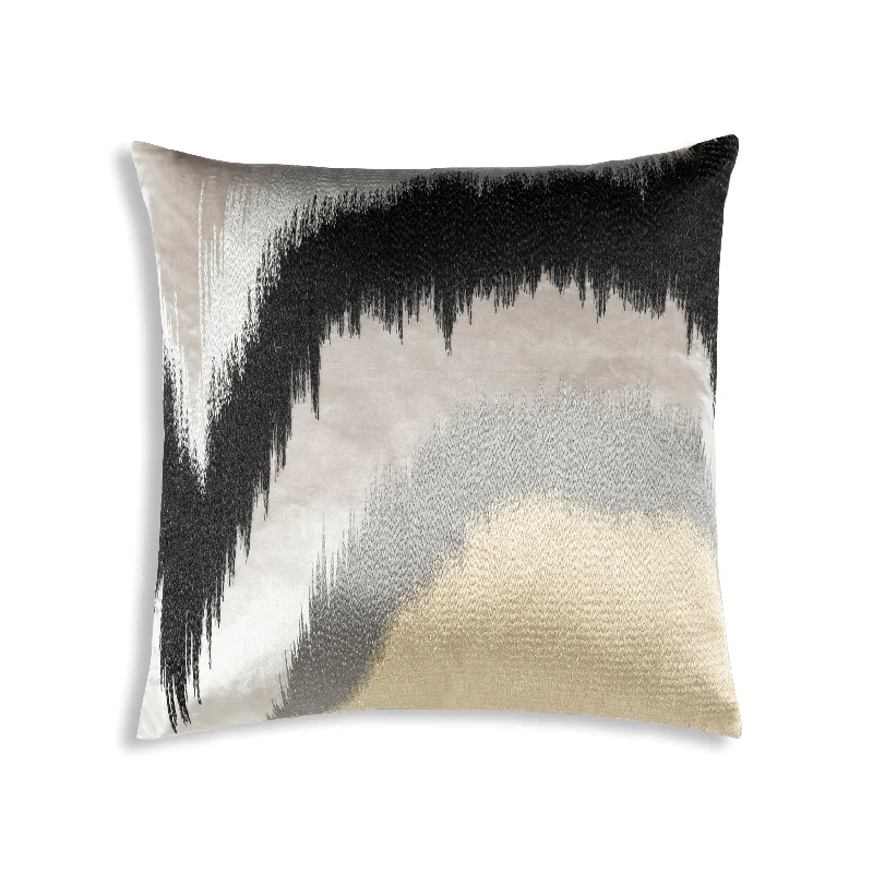 Rica Grey Embroidered Pillow