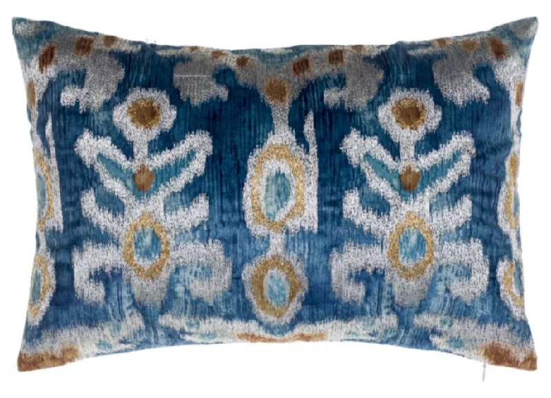 Serino Embroidered Velvet Pillow - Cloud 9