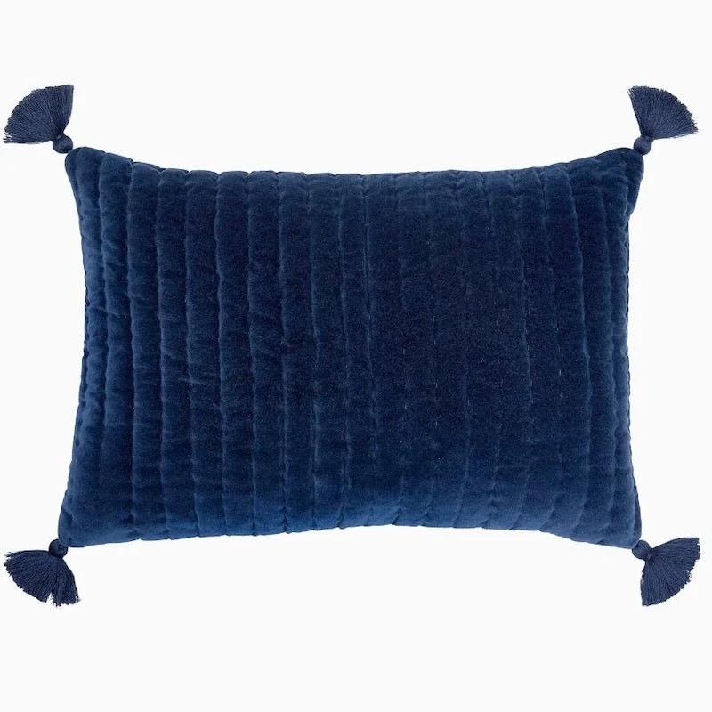 Velvet Indigo Kidney Pillow by John Robshaw