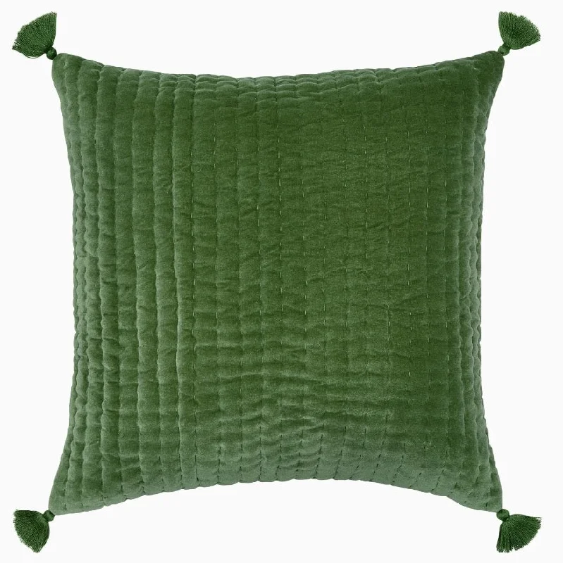 Velvet Moss Decorative Pillow by John Robshaw