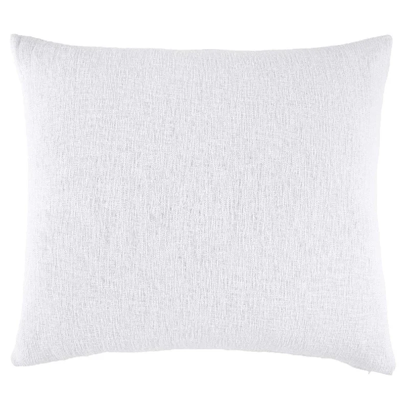 Woven White King Euro Pillow Sham