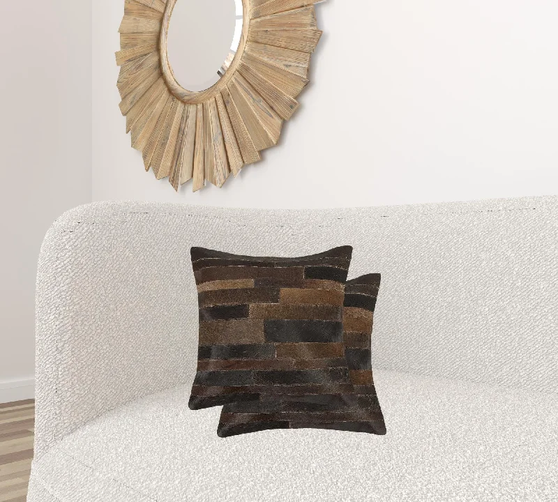 18" X 18" X 5" Chocolate  Pillow 2 Pack