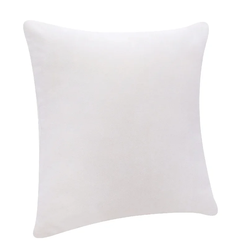 20" X 20" Ivory 100% Cotton Zippered Pillow