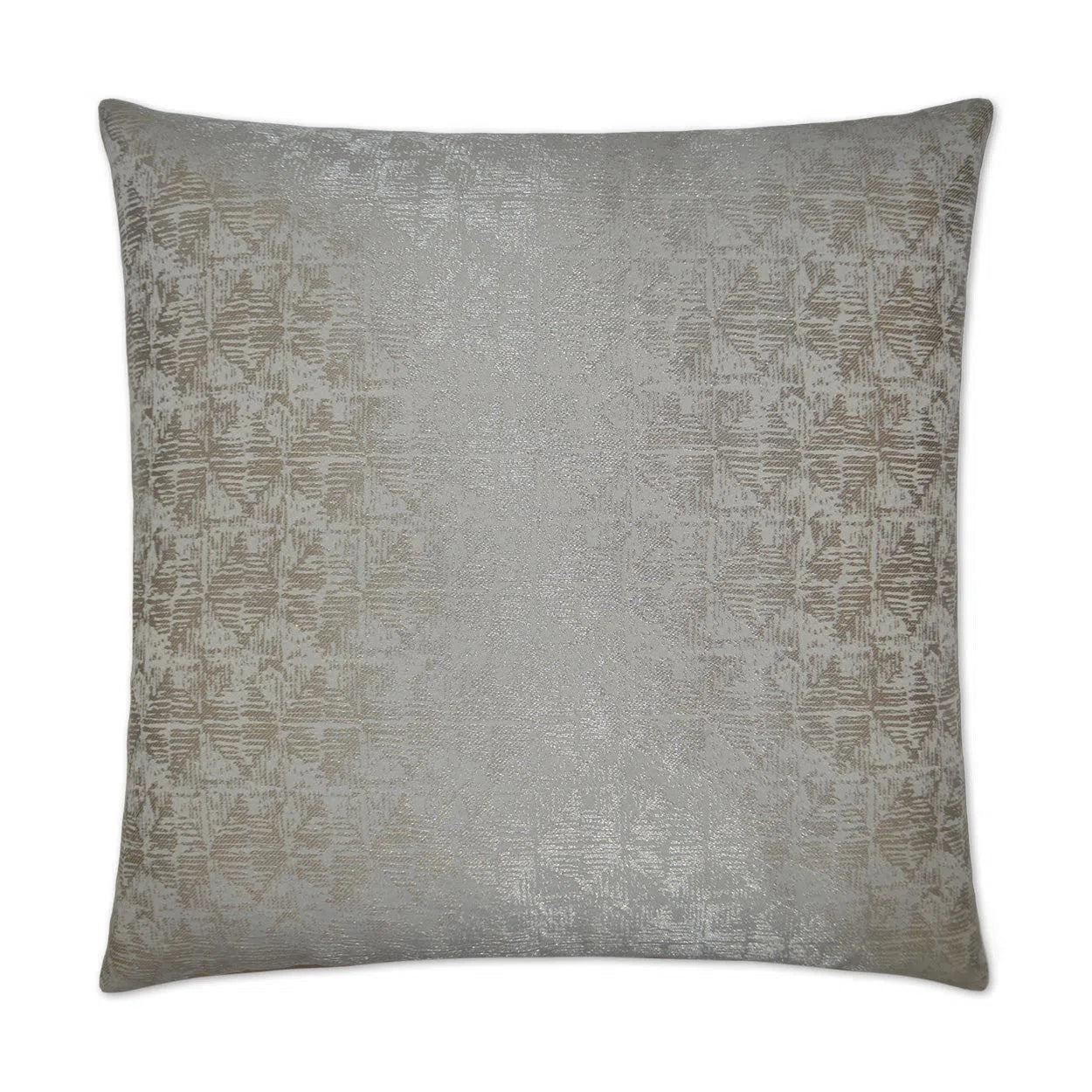 Anton Silver Throw Pillow With Insert