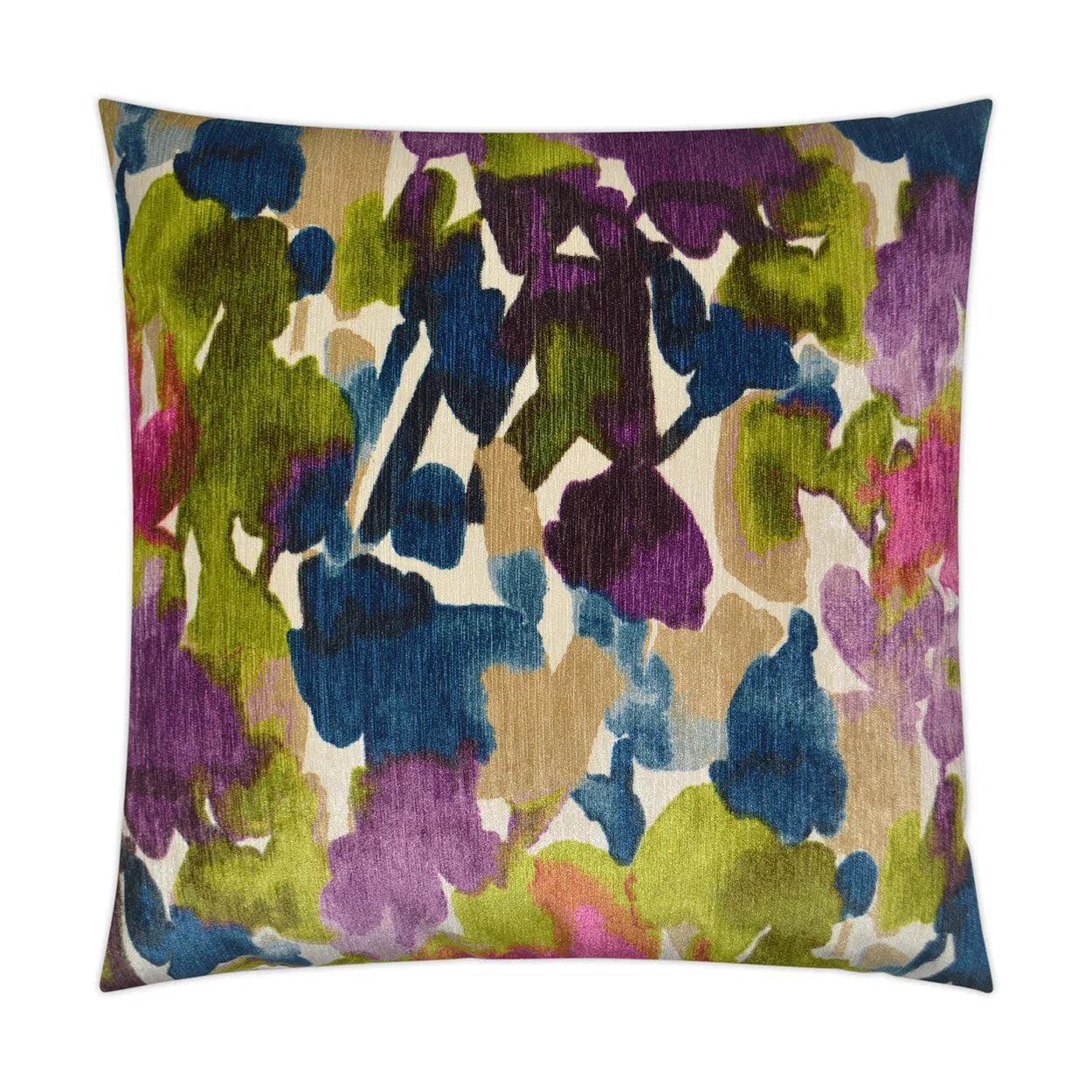 Aquarelle Multi Color Throw Pillow With Insert