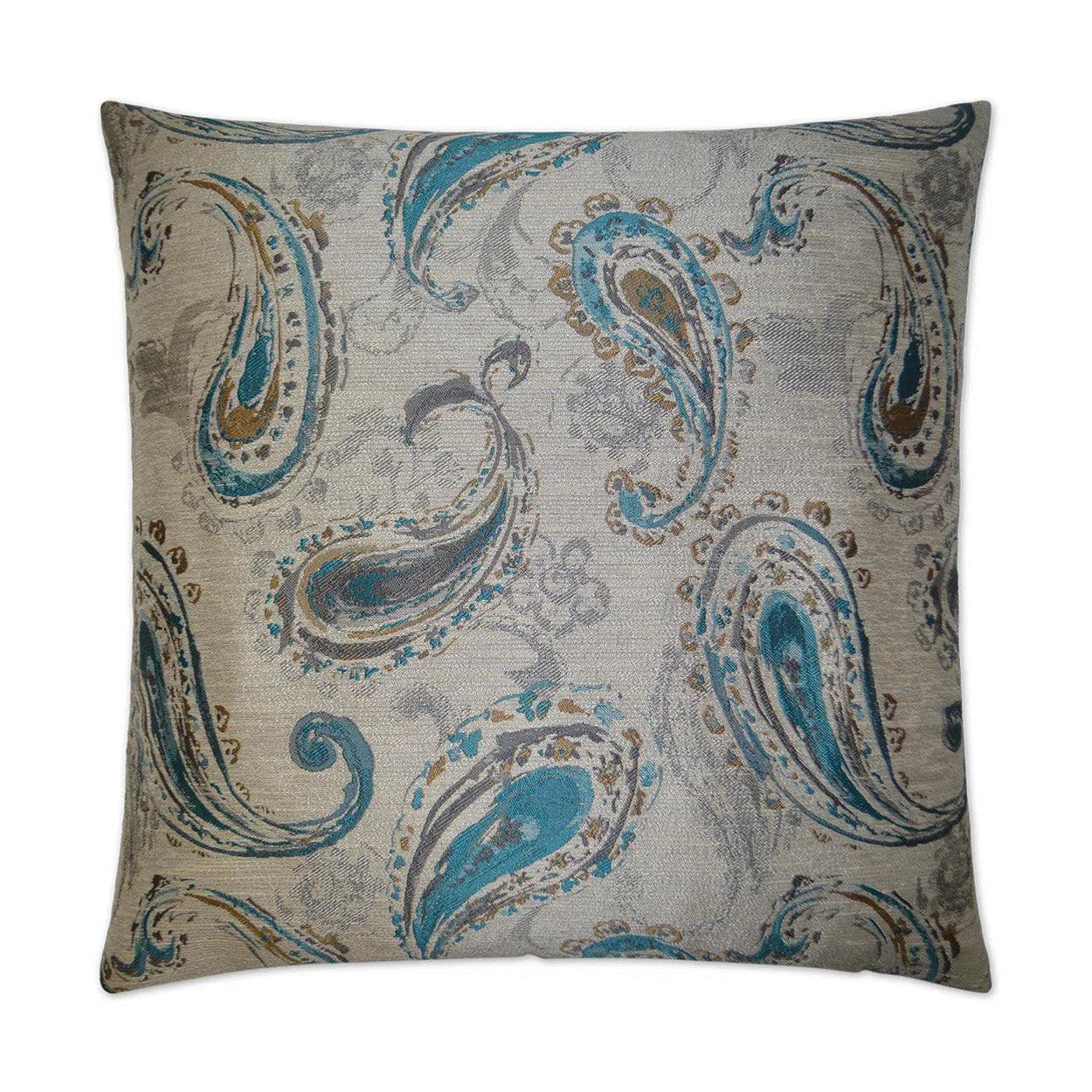 Bancroft Turquoise Blue Throw Pillow With Insert