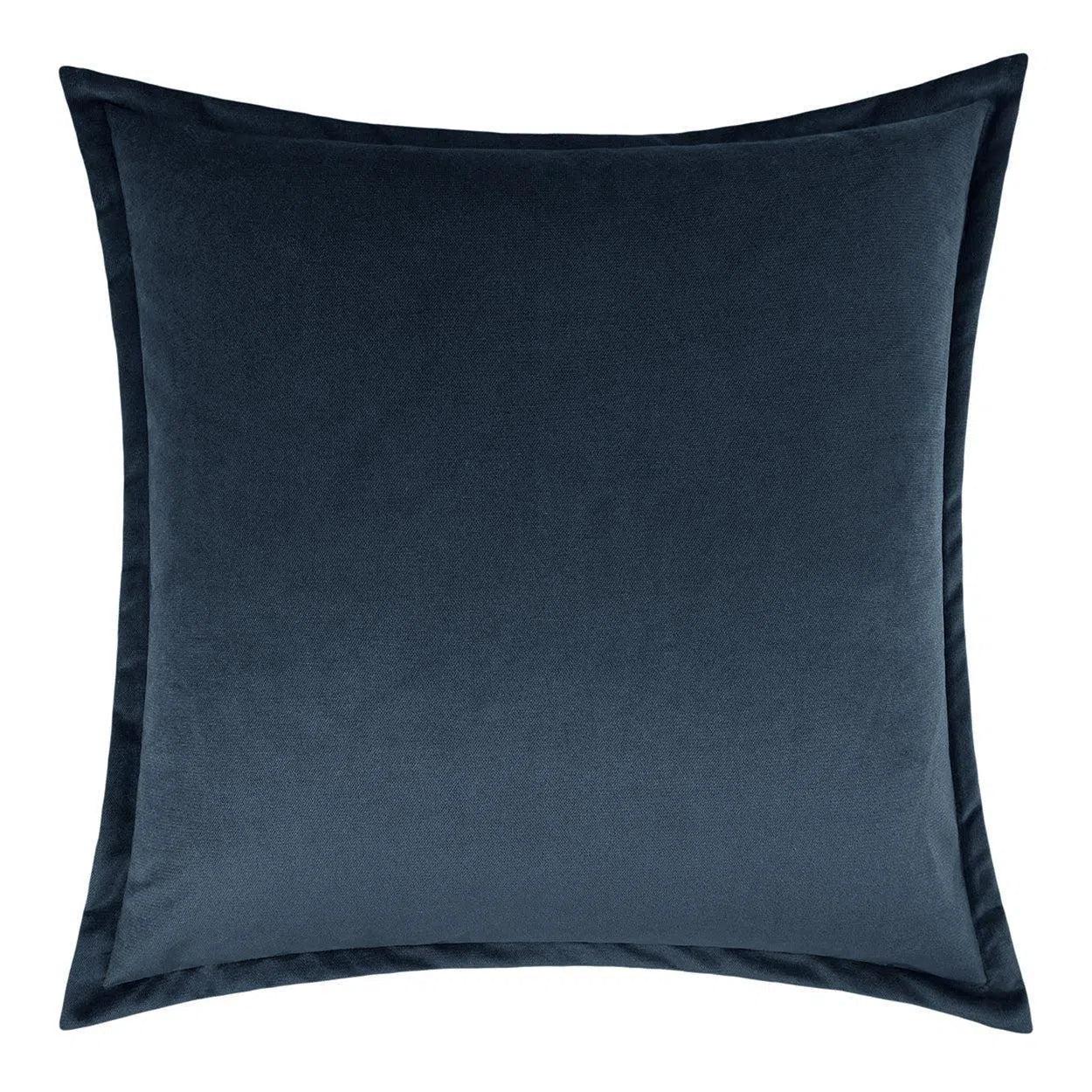 Belvedere Flange Azure Blue Throw Pillow With Insert